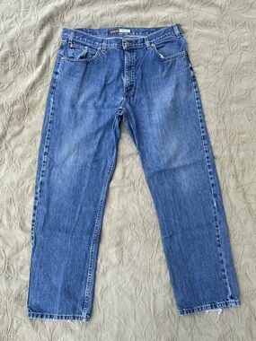 St. John’s Bay | 38x32 Medium/Dark Wash Lightly Distressed Easy Fit Jeans